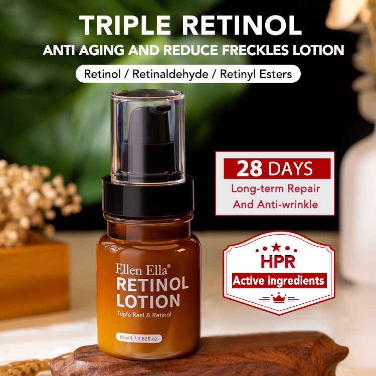 Upgrade ELLEN ELLA Retinol Anti-wrinkle Lotion 80ml - Remove fine lines, wrinkles in 28 days - FREE SHIPPING